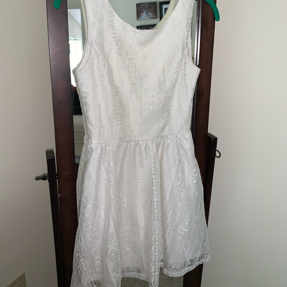 White lacey summer dress